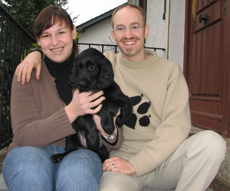 Sonja und York-Hendrik  mit Edgar auf dem Arm